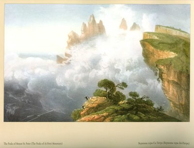 Carlo Bossoli. Vette del monte Ai-Petri da Carlo Bossoli